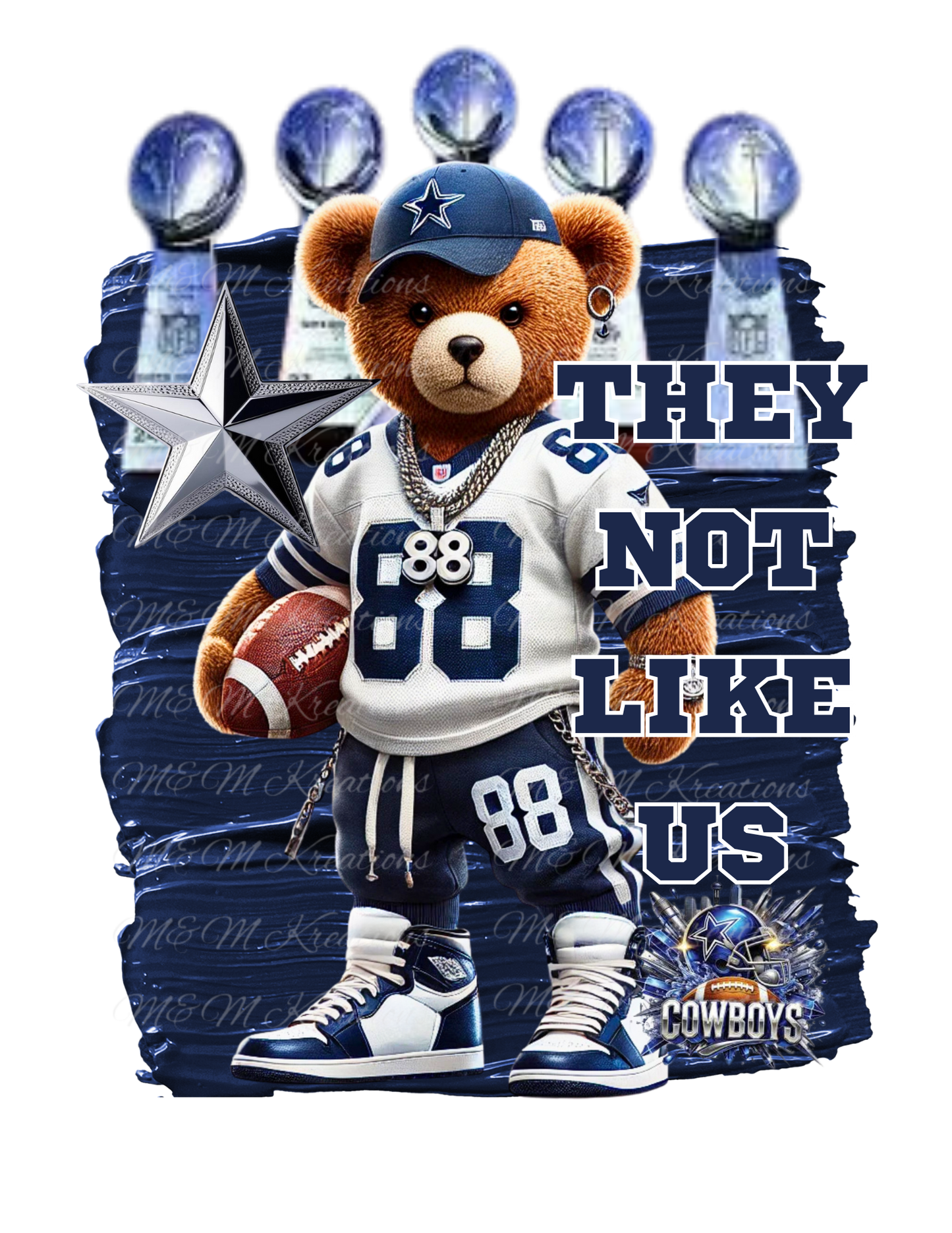 Dallas Cowboys They Not Like Us Terry Bear