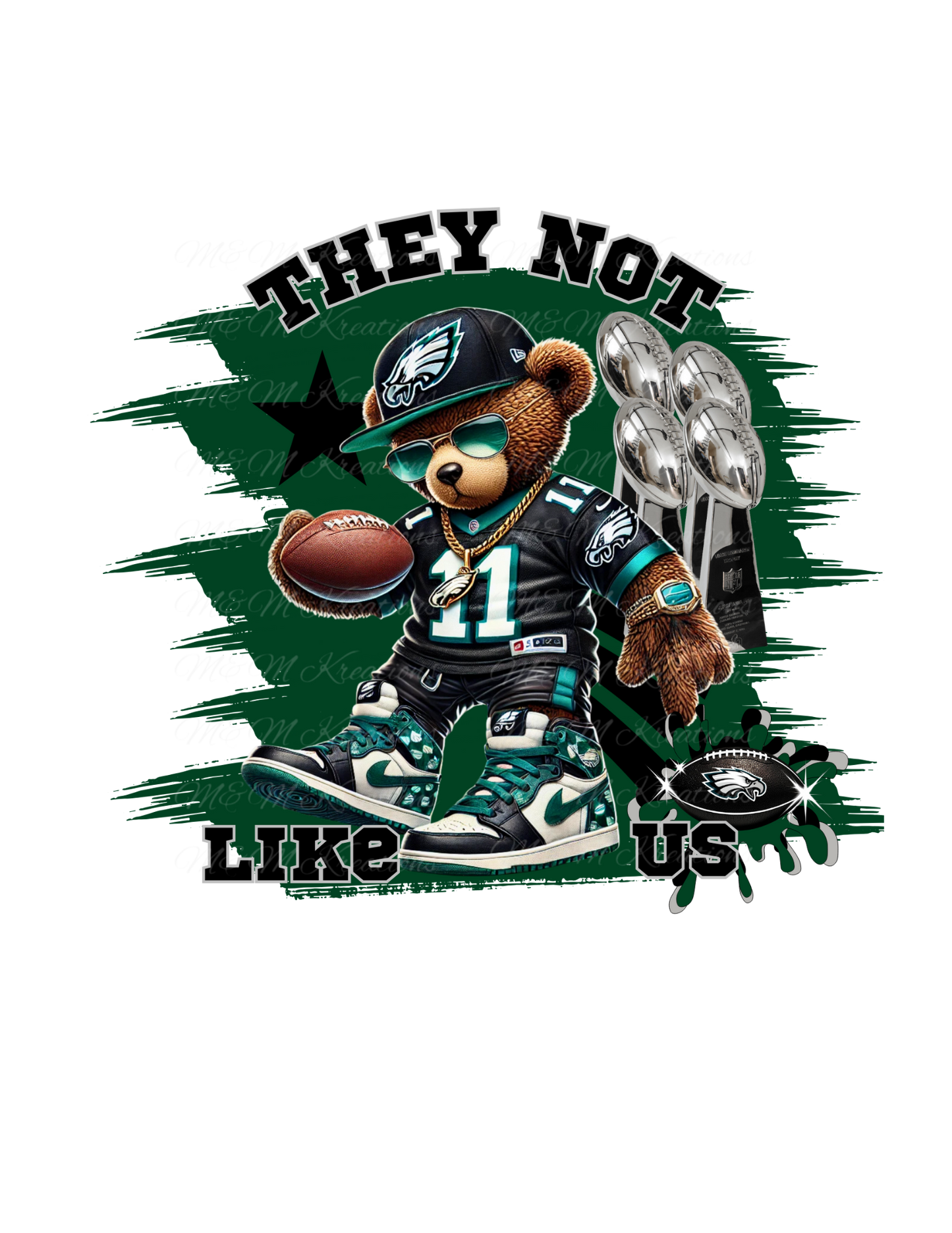 Philadelphia Eagles They Not Like Us Teddy Bears