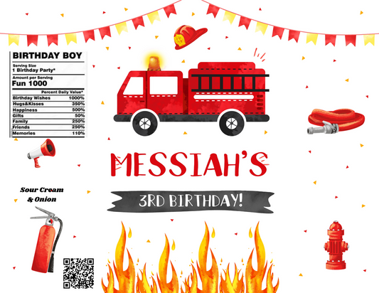 Fire Truck Editable Design