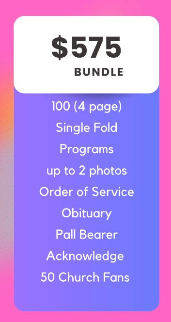 Funeral Memorial Programs