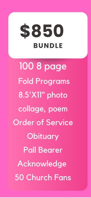 Funeral Memorial Programs