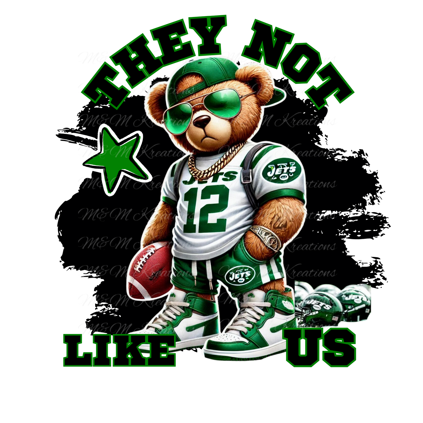 NY Jets They Not Like Us Teddy Bears